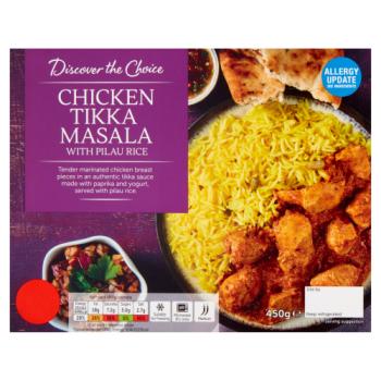 Discover the Choice Chicken Tikka Masala with Pilau Rice 450g