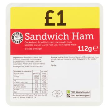 Euro Shopper Sandwich Ham 112g