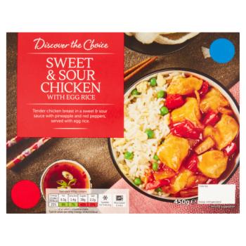 Discover the Choice Sweet & Sour Chicken with Egg Rice 450g