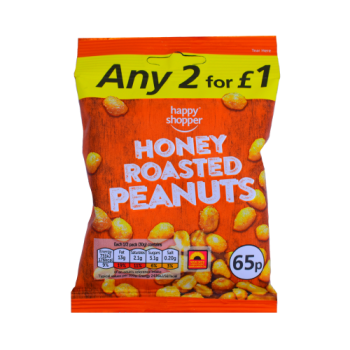 Happy Shopper Honey Roasted Peanuts 60g PM 