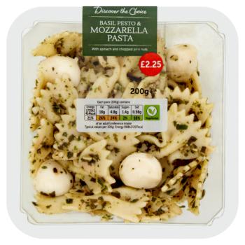Discover the Choice Basil Pesto & Mozzarella Pasta 200g