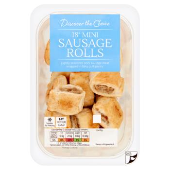 Discover the Choice 18 Mini Sausage Rolls 198g