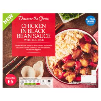 Discover the Choice Chicken in Black Bean Sauce with Egg Rice 450g