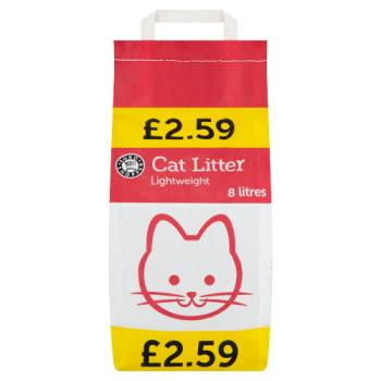 Euro Shopper Cat Litter Lightweight 8 Litres