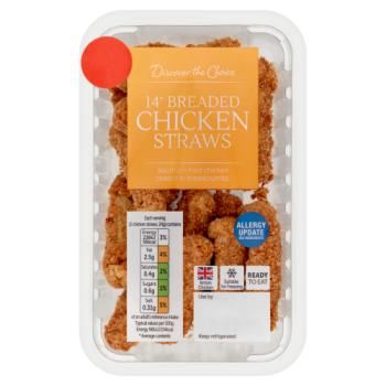 Discover the Choice 14 Breaded Chicken Straws 168g
