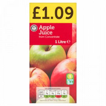 Euro Shopper Apple Juice from Concentrate 1 Litre