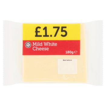 Euro Shopper Mild White Cheese 180g