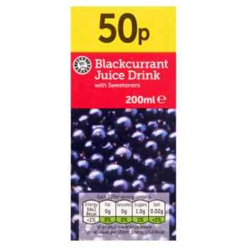 Euro Shopper Blackcurrant Juice Drink 200ml