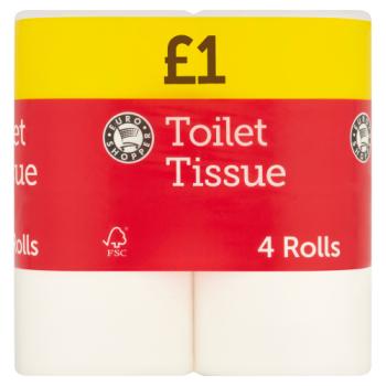 Euro Shopper Toilet Tissue 4 Rolls