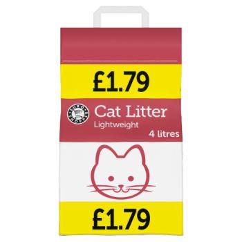 Euro Shopper Cat Litter Lightweight 4 Litres