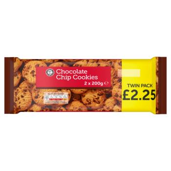 Euro Shopper Chocolate Chip Cookies 2 x 200g