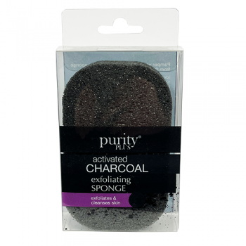 Purity Plue Activated Charcoal Exfoliating Sponge 