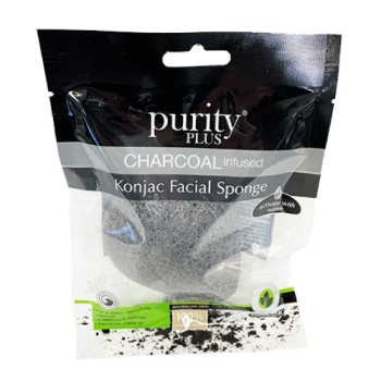 Purity Plus Charcoal Infused Konjac Facial Sponge 
