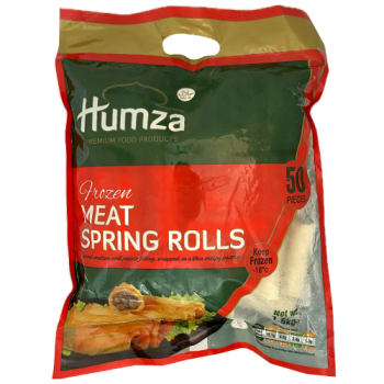 Humza 50 Frozen Meat Spring Rolls 1.5kg 