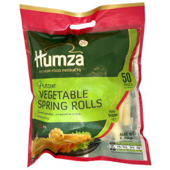 Humza 50 Frozen Vegetable Spring Rolls 1.5kg 