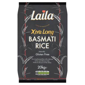 Laila Extra Long Basmati Rice 20kg £35.9