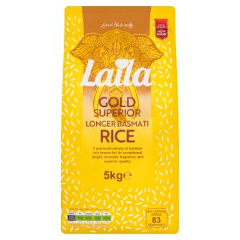 Laila Gold Superior Longer Basmati Rice 5kg