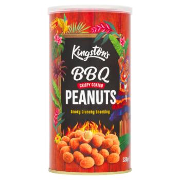 Kingston's BBQ Peanuts Crispy Coated 330g