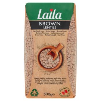 Laila Brown Lentils 500g