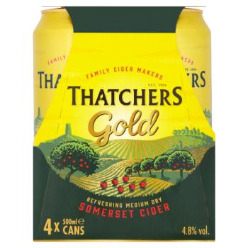 Thatchers Gold Cider 4 x 500ml PMP