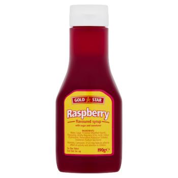 Gold Star Raspberry Flavoured Syrup 190g