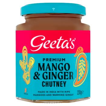 Geeta's Premium Mango & Ginger Chutney Medium 230g