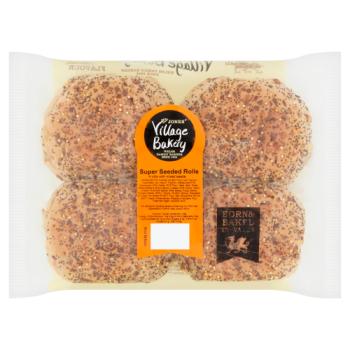 Village Super Seeded Rolls 4pk