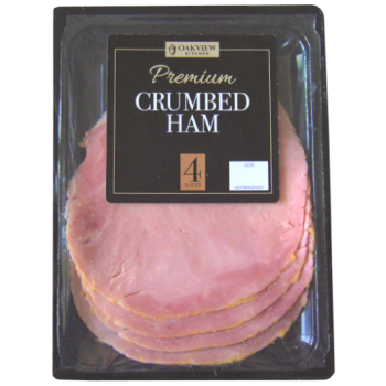 Oakview Kitchen Premium Sliced Crumbed Ham 110g 