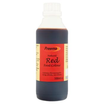 Preema Natural Red Food Colour 500ml