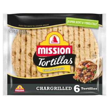 Mission Chargrilled Tortilla Wraps 6 Pack