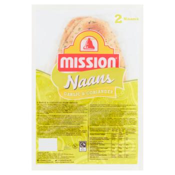 Mission 2 Garlic & Coriander Naan Breads
