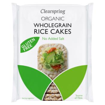 Clearspring Organic Wholegrain Rice Cakes No Added Salt 130g