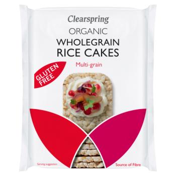 Clearspring Organic Wholegrain Rice Cakes Multi-Grain 130g