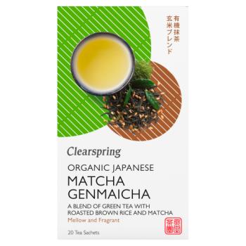 Clearspring Organic Japanese Matcha Genmaicha Tea 20 x 1.8g (36g)