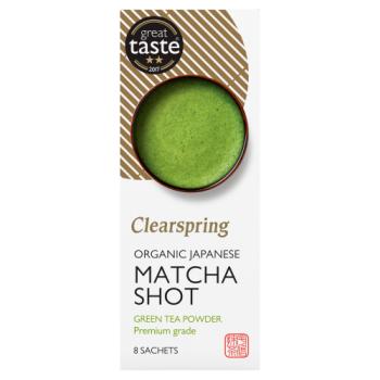 Clearspring Organic Japanese Matcha Shot Green Tea Powder 8 x 1g (8g)