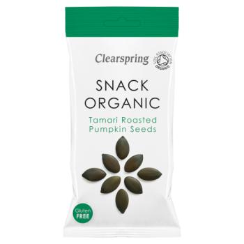 Clearspring Snack Organic Tamari Roasted Pumpkin Seeds 30g