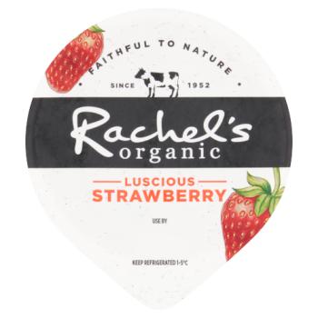 Rachel's Organic Luscious Strawberry Naturally Bio-Live Yogurt 150g