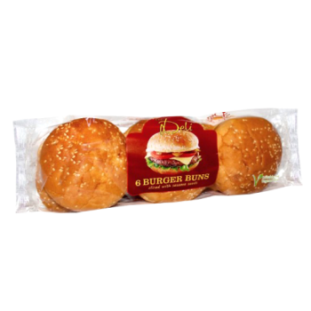 The Deli Sliced Burger Buns with Sesame Seeds 6pk 