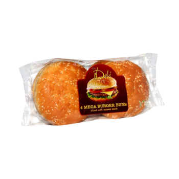 The Deli Sliced Mega Burger Buns with Sesame Seeds 4pk 300g 