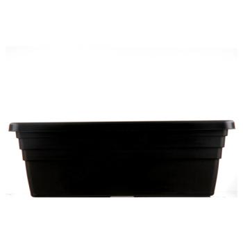 50cm Black Trough Planter