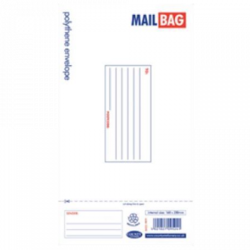 Mail Bag Polythene Envelope Small 160mm x 230mm 