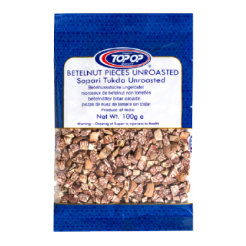 Top-Op Betelnut Pieces Sopari Tukda Unroasted 100g 