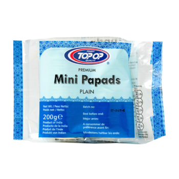 Top-Op Premium Mini Papads Plain 200g 