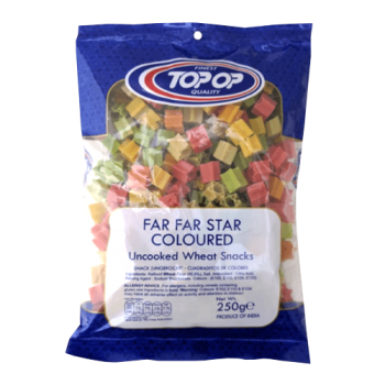 Top-Op Far Far Star Coloured Uncooked Wheat Snacks 250g 
