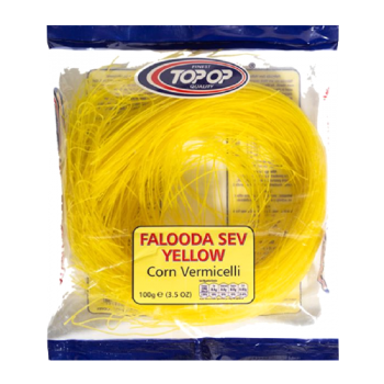 Top-Op Yellow Falooda Sev Corn Vermicelli 100g 