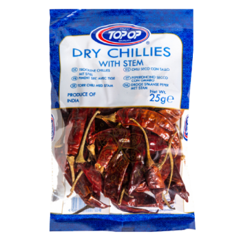 Top-Op Dry Chillies with Stem 25g 