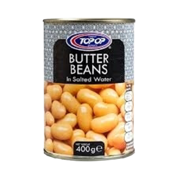 Top-Op Butter Beans in Salted Water 400g 