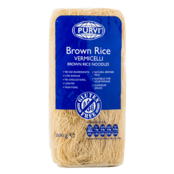 Purvi Vermicelli Brown Rice Noodles 200g 
