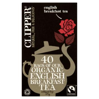 Clipper Fairtrade Organic English Breakfast 40 Tea Bags 125g