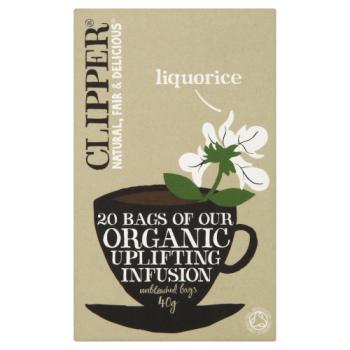 Clipper Organic Liquorice 20 Tea Bags 40g